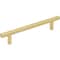 Elements 128 mm Center-to-Center Brushed Gold Naples Cabinet Bar Pull 176BG - alternate 1